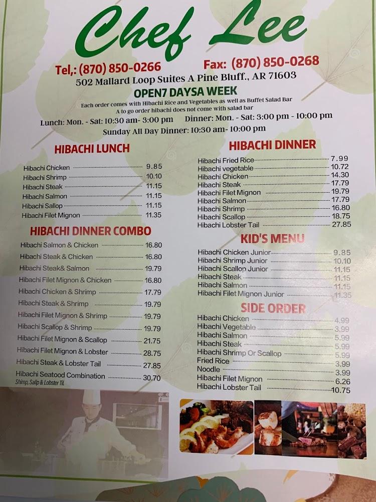 Chef Lee Menu image 1