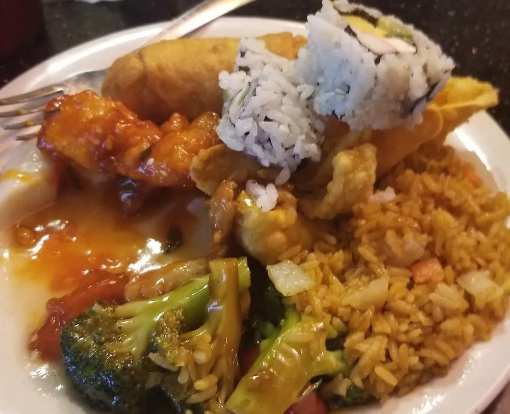 Sesame Chicken Rice Sushi Eggroll